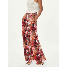 Multi-color Flower Pattern Decorated Pants